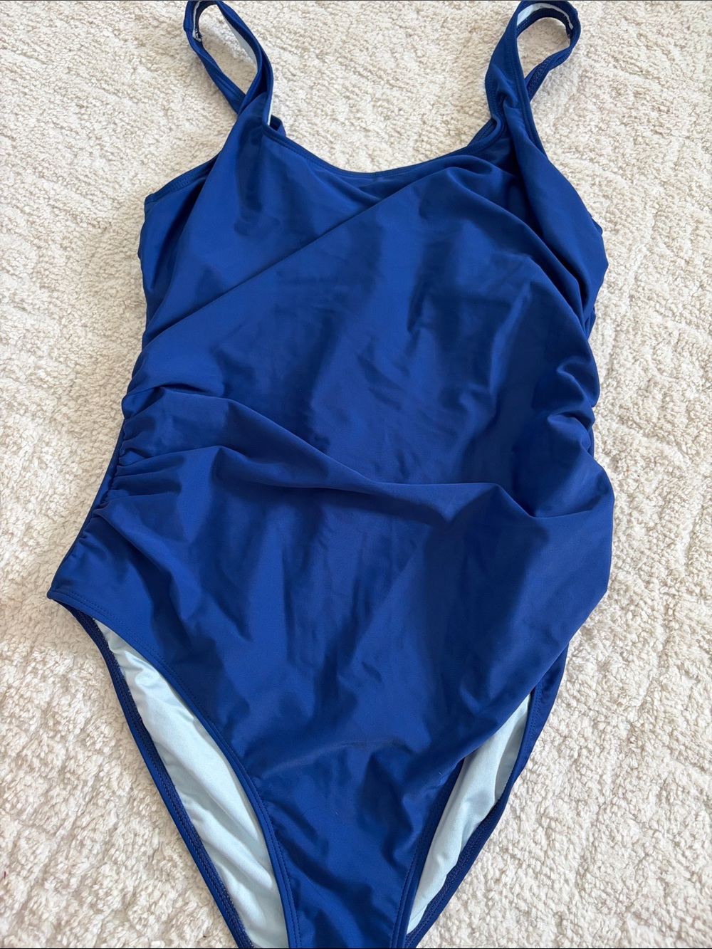 Cupshe Royal Blue Ruched One-Piece Swimsuit - NEVER WORN